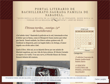 Tablet Screenshot of literaturabachillerato.wordpress.com