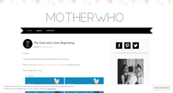 Desktop Screenshot of motherwho.wordpress.com