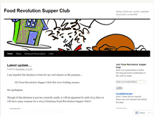 Tablet Screenshot of foodrevolutionsupperclub.wordpress.com