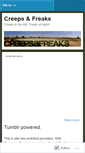 Mobile Screenshot of creepsandfreaks.wordpress.com