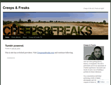 Tablet Screenshot of creepsandfreaks.wordpress.com