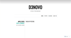 Desktop Screenshot of d3novo.wordpress.com