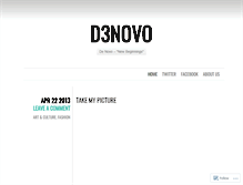 Tablet Screenshot of d3novo.wordpress.com