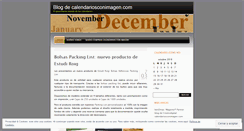 Desktop Screenshot of calendariosconimagen.wordpress.com