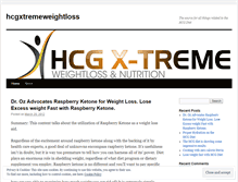 Tablet Screenshot of hcgxtremeweightloss.wordpress.com