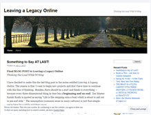 Tablet Screenshot of legacy101.wordpress.com