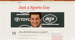 Desktop Screenshot of justasportsguy.wordpress.com