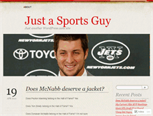 Tablet Screenshot of justasportsguy.wordpress.com