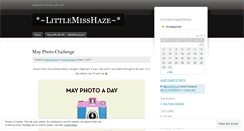 Desktop Screenshot of littlemisshaze.wordpress.com