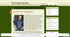 Desktop Screenshot of frugalfengshuiforlife.wordpress.com