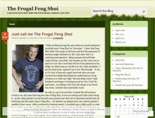 Tablet Screenshot of frugalfengshuiforlife.wordpress.com