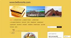 Desktop Screenshot of bellonorte.wordpress.com