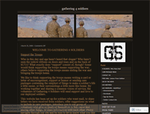 Tablet Screenshot of gathering4soldiers.wordpress.com