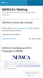 Mobile Screenshot of newca.wordpress.com