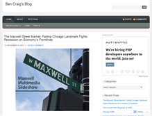 Tablet Screenshot of benscottcraig.wordpress.com