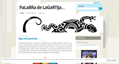 Desktop Screenshot of palabradelagartija.wordpress.com