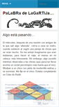 Mobile Screenshot of palabradelagartija.wordpress.com