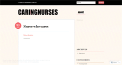 Desktop Screenshot of caringnurses.wordpress.com