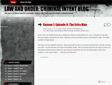 Tablet Screenshot of lnocriminalintent.wordpress.com