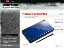 Tablet Screenshot of gameproduct.wordpress.com