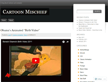 Tablet Screenshot of cartoonmischief.wordpress.com