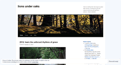 Desktop Screenshot of lionsunderoaks.wordpress.com