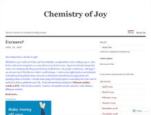 Tablet Screenshot of chemistryofjoy.wordpress.com