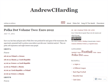 Tablet Screenshot of andrewcharding.wordpress.com