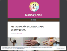 Tablet Screenshot of marinayarte.wordpress.com