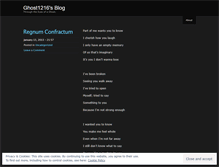 Tablet Screenshot of ghost1216.wordpress.com