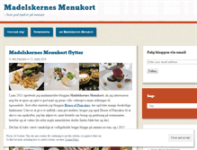 Tablet Screenshot of madelskernesmenukort.wordpress.com