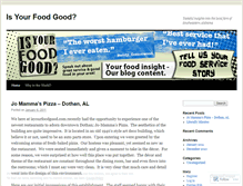 Tablet Screenshot of isyourfoodgood.wordpress.com
