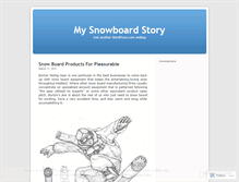 Tablet Screenshot of mysnowboardstory.wordpress.com