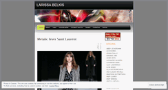 Desktop Screenshot of larissabelkis.wordpress.com