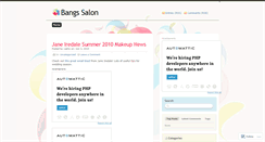 Desktop Screenshot of bangssalon.wordpress.com