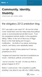 Mobile Screenshot of communityidentitystability.wordpress.com