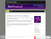 Tablet Screenshot of goatranceparty.wordpress.com