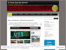 Tablet Screenshot of eltenisquenovemos.wordpress.com