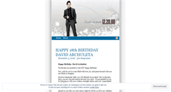 Desktop Screenshot of happybirthdaydavid.wordpress.com