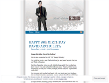 Tablet Screenshot of happybirthdaydavid.wordpress.com