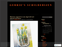 Tablet Screenshot of mijnschilderijen.wordpress.com