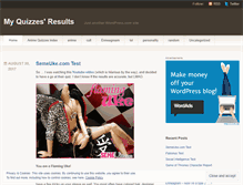 Tablet Screenshot of myquizzes.wordpress.com