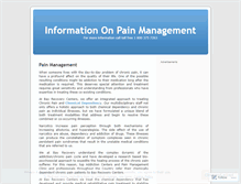 Tablet Screenshot of managingpain.wordpress.com