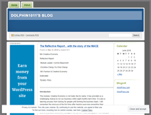 Tablet Screenshot of dolphin1011.wordpress.com
