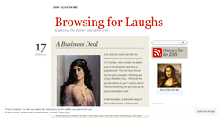 Desktop Screenshot of browsingforlaughs.wordpress.com