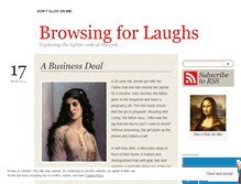 Tablet Screenshot of browsingforlaughs.wordpress.com