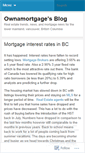 Mobile Screenshot of ownamortgage.wordpress.com