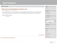 Tablet Screenshot of myanimeplanet.wordpress.com