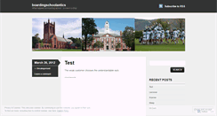 Desktop Screenshot of boardingschoolantics.wordpress.com