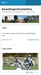 Mobile Screenshot of boardingschoolantics.wordpress.com